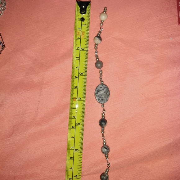 Pink Zebra Jasper Bracelet - Picture 2 of 3